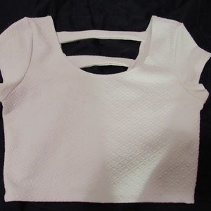 Charlotte Russe Medium White Crop Top